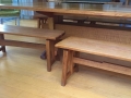 benches and table