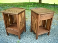 walnut bedside tables