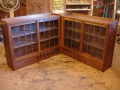 walnut bookcases