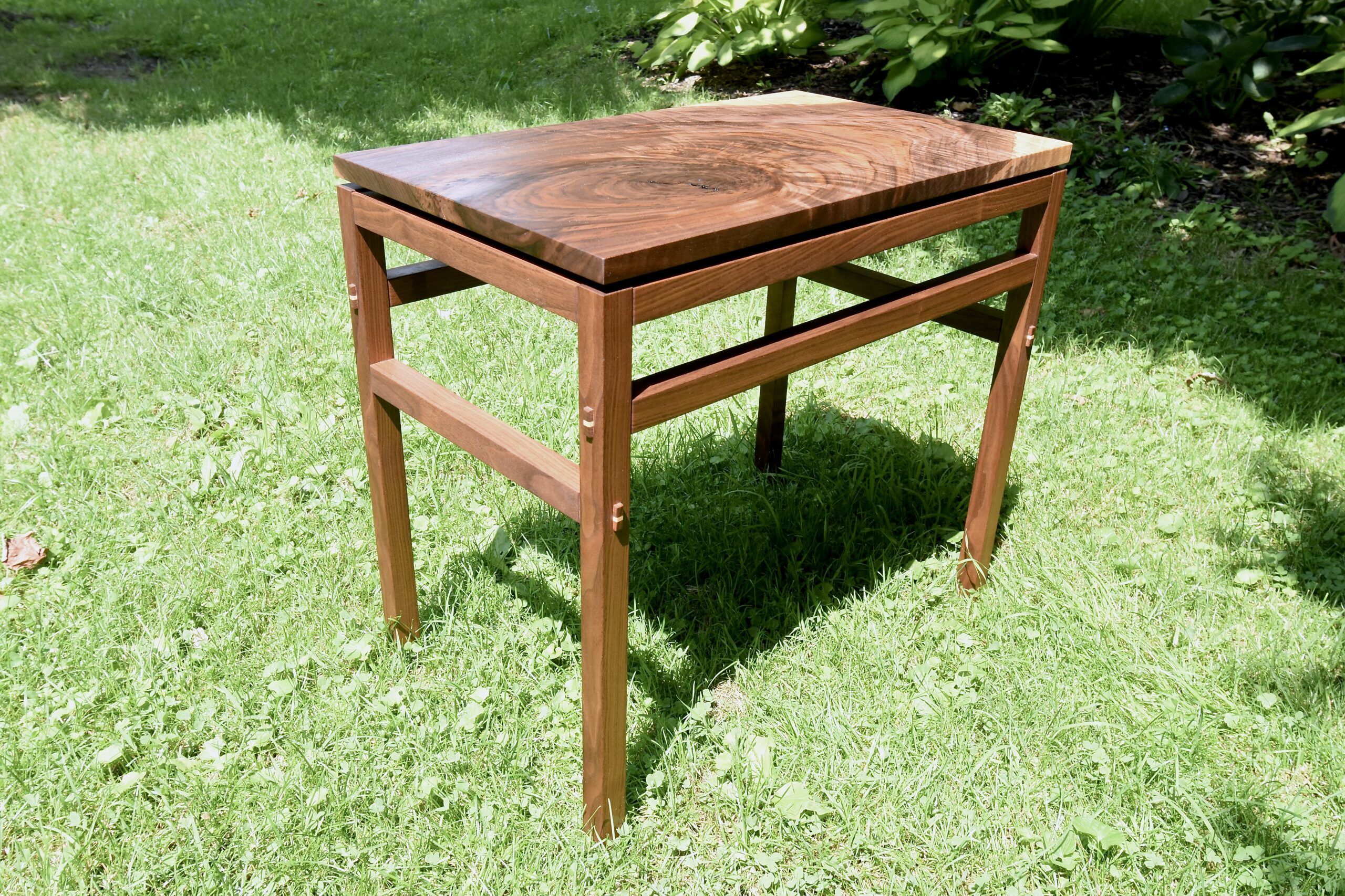 Walnut end table-SOLD!